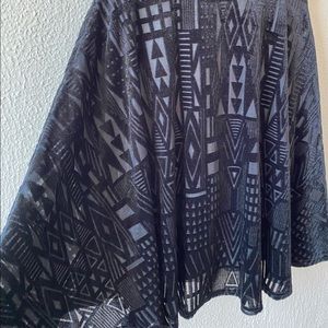 Esley  Deep V-Cut Geometric Embossed Velvet Dress